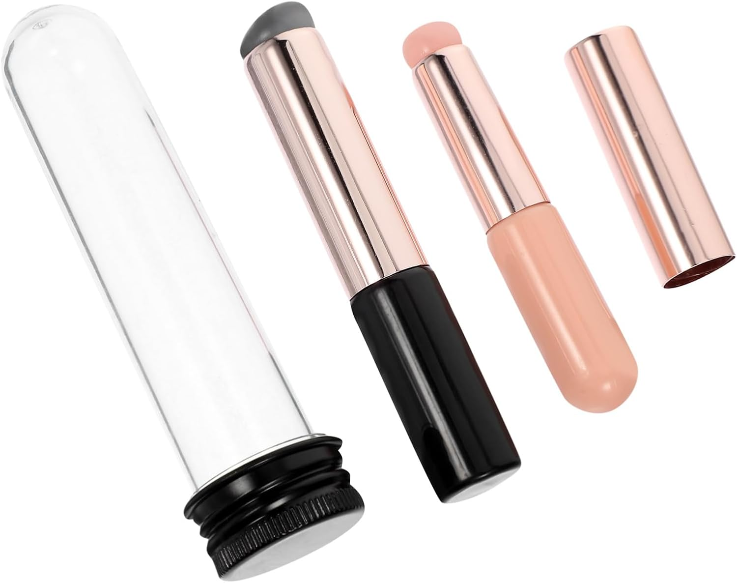 CANIGHT 2Pcs Gradient Glue Tool Sponge Nail Art Brush Professional Nail Powder Applicator Soft Silicone Brush for Manicure image number 5