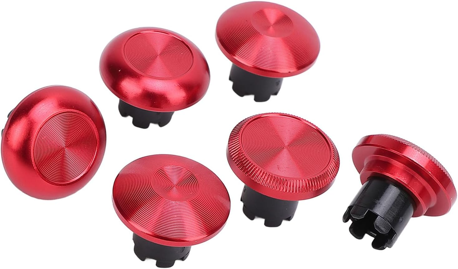 Replacement Thumbsticks for PS5 Edge, for PS5 Pro Elite, for PS4, for Switch Pro, for Xboxone, for Xboxseries, 6 X Thumbsticks Caps, 2 X Replacement Thumbsticks (Red) - Blue image number 3