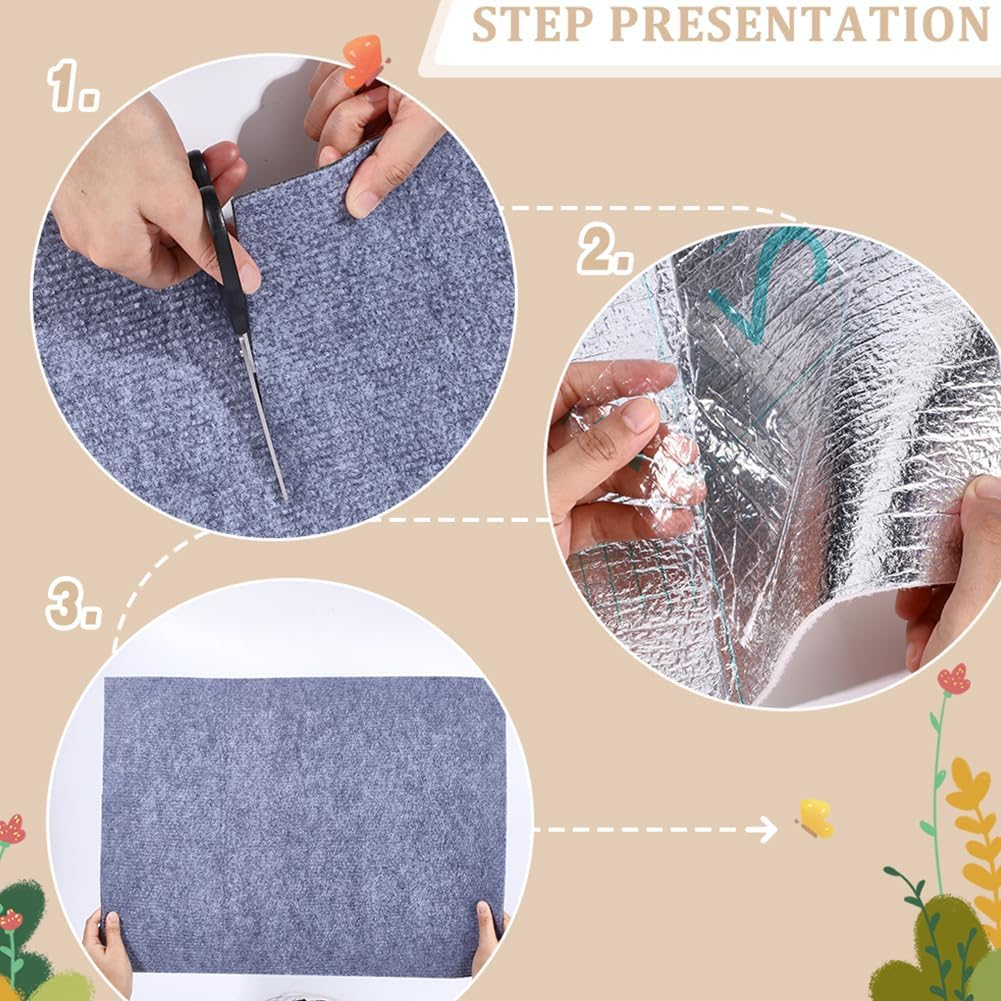 HOBBIESAY 1Roll Gray Cat Scratch Mat 15.75&times;78.74&times;0.12" Cats Claws Scratchs Pads Trimmable Cat DIY Climbing Cats Scratch Mat Couch Protector from Pet Claws for Furniture Couch or Wall Protector image number 3
