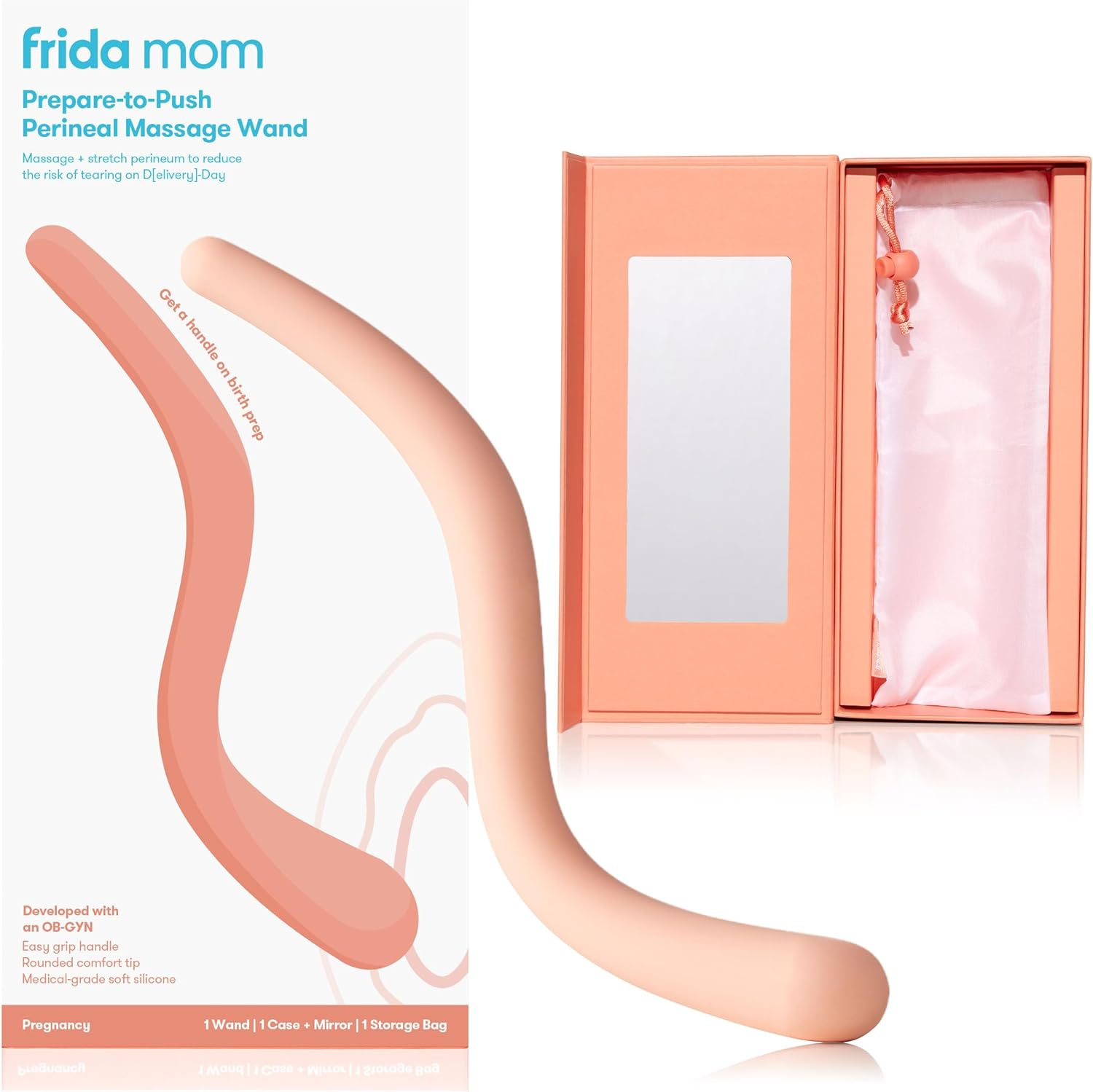 Frida Mom Prepare-To-Push Perineal Massage Wand: Labor and Delivery Essentials for Labor Prep image number 1