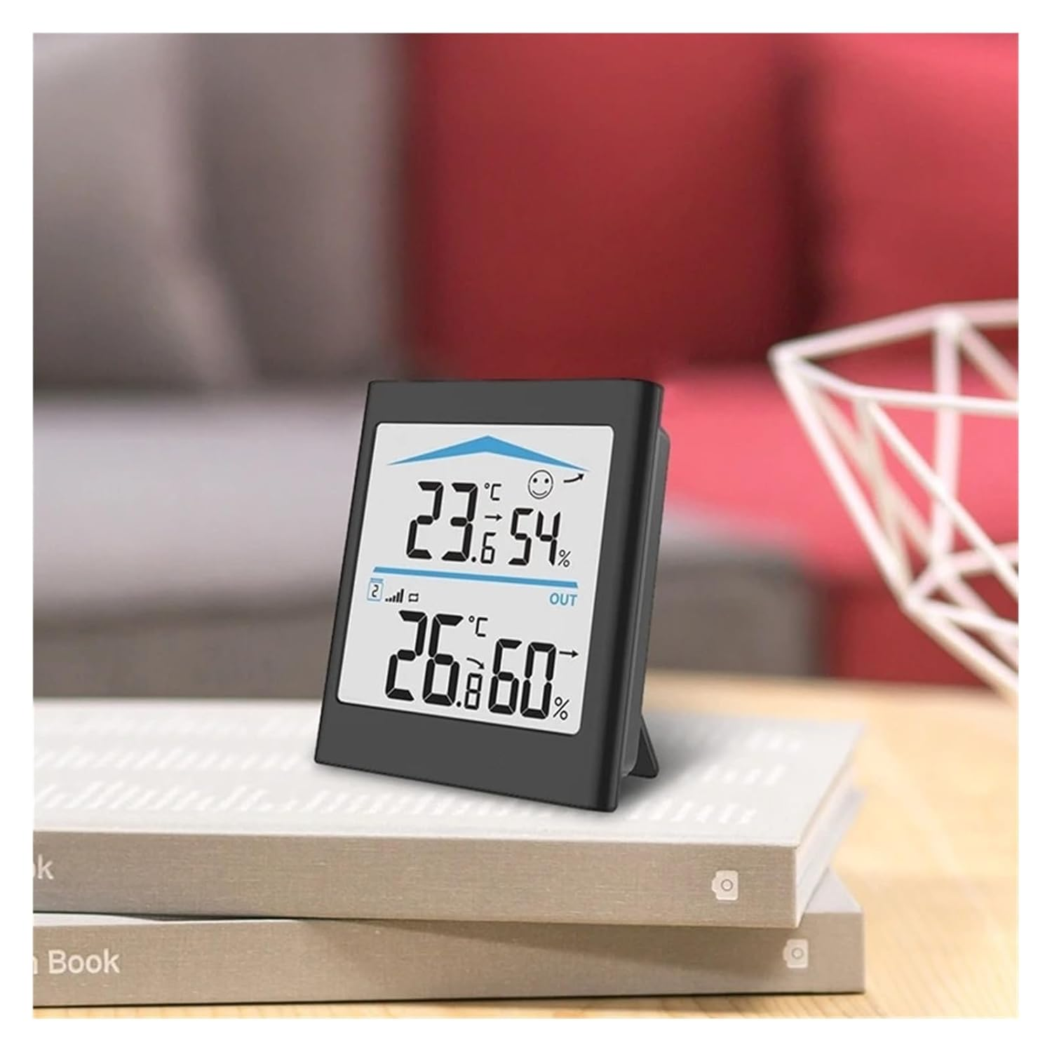 Digital LCD Weather Station Indoor Outdoor Trend Hygrometer Thermometer Wireless Remote Sensor Motion Activated Backlight image number 5