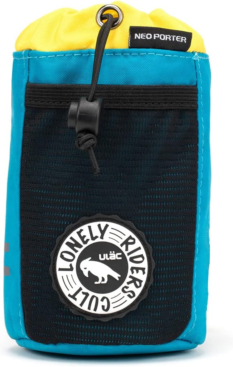 ULAC NEO Porter C-Hold Bike Feed Bag for Top Tube, Handlebar, Stem and Saddles (Navy-Orange)