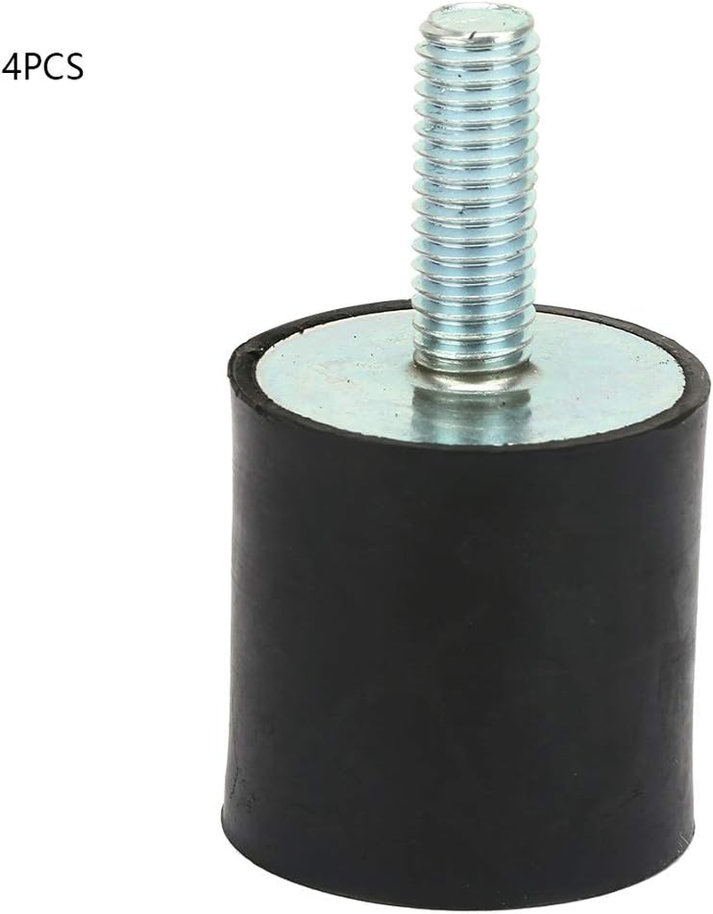 4PCS M8 Rubber Mounts, Rubber Isolator Mounts, anti Vibration Car Boat Bobbins with Silentblock for Air Compressors, Gasoline Engines, and Water Pumps, Rubber, Metal (VD30*30 M8*23) image number 4