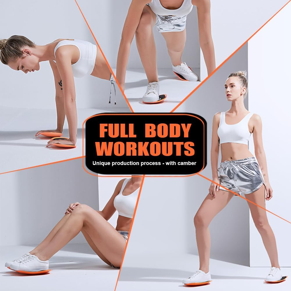 Gliding Discs Sliders Smooth Use on Carpet Floor and Gym or Home Gymnastics Training Abs Trainer image number 2