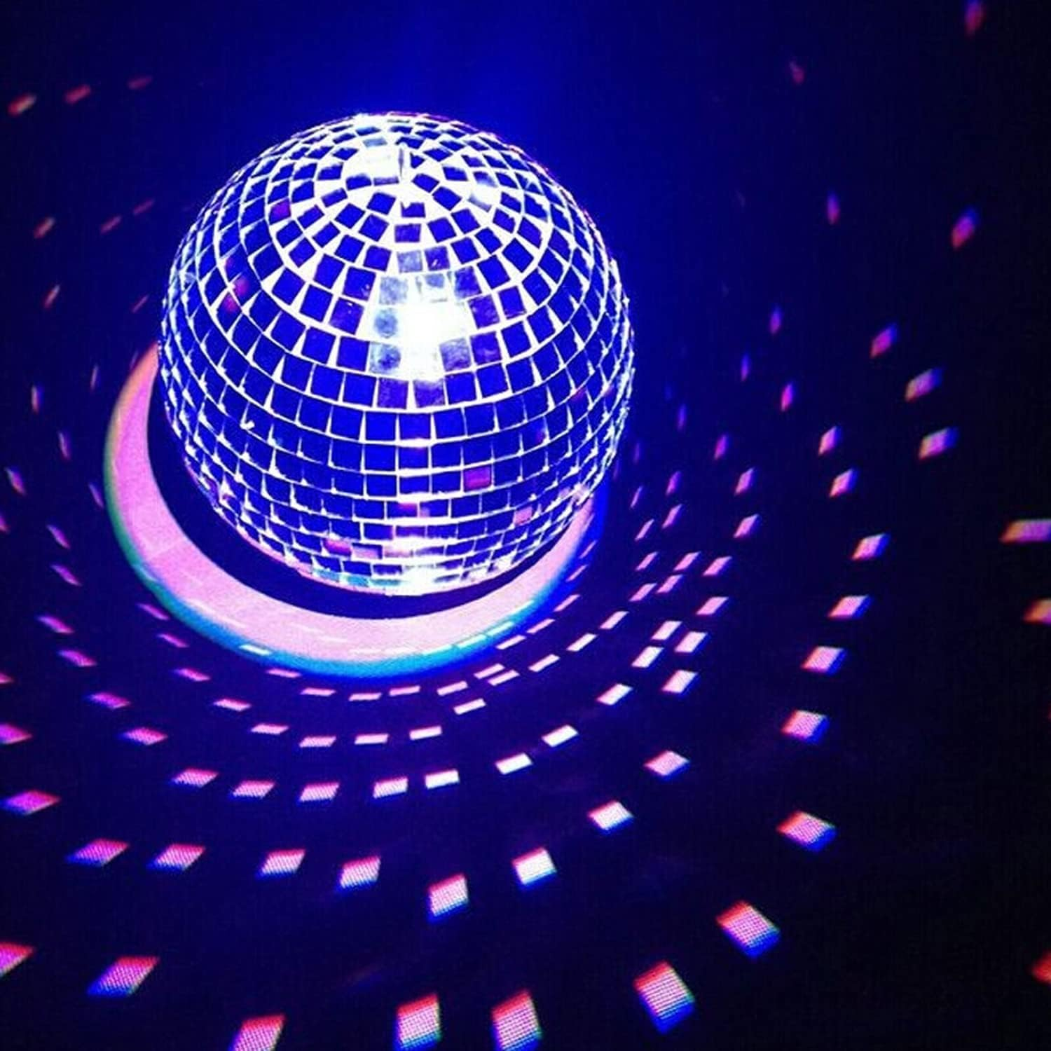 Disco Mirror Ball DJ Light Silver Dance Party Stage Lighting (12 Inch (Diameter 30Cm)) image number 4