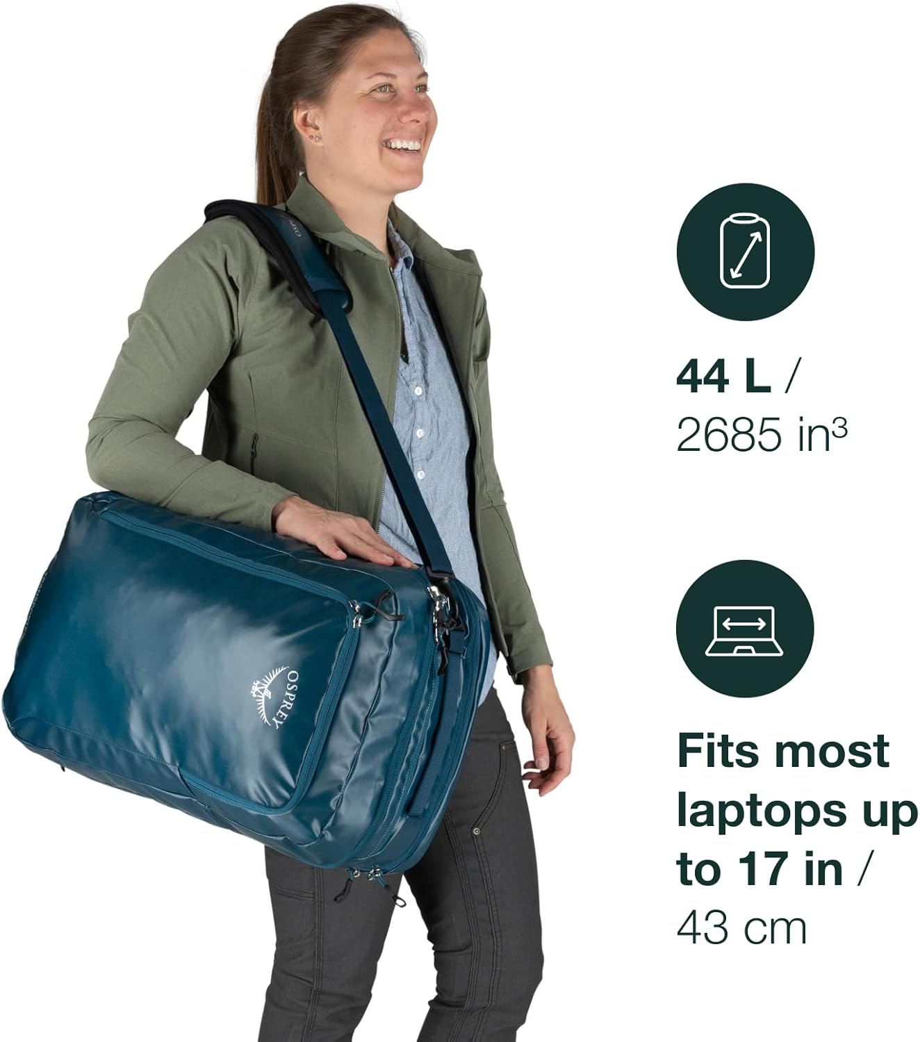 Osprey Transporter Carry-On - Black image number 3