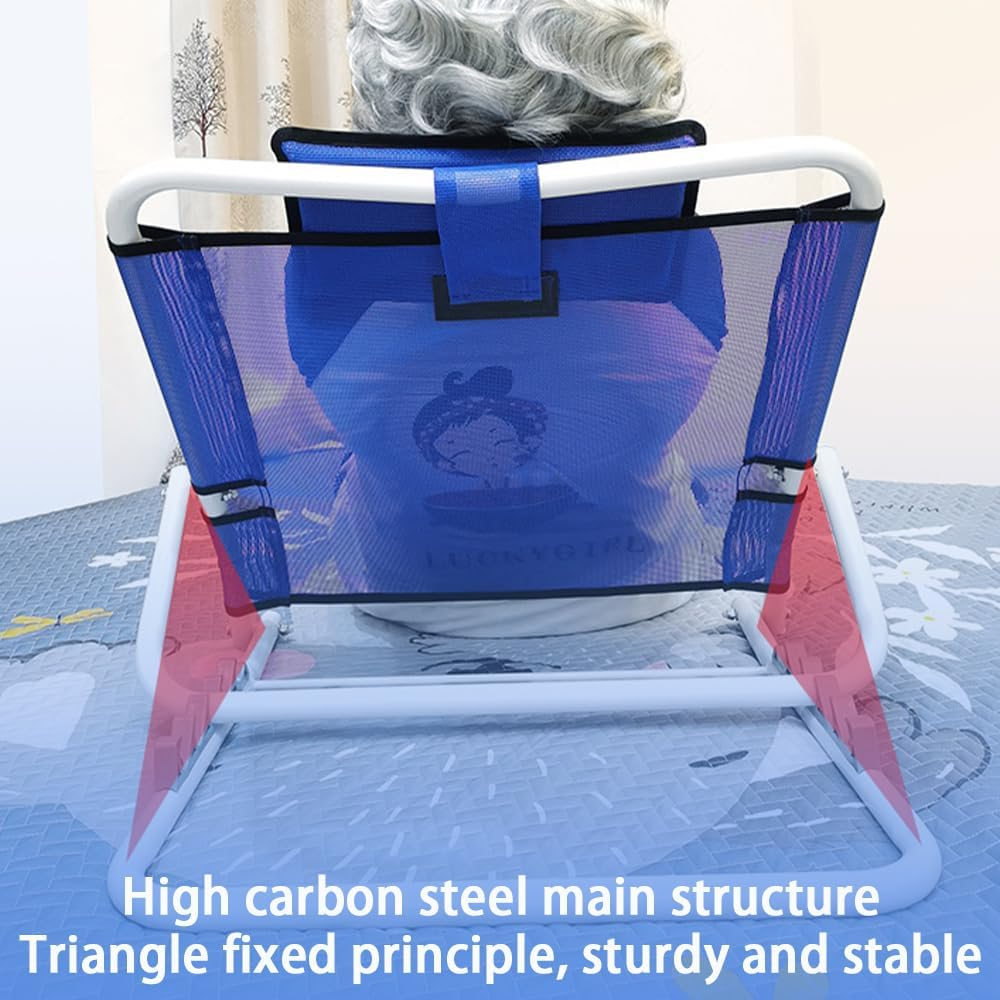 Lifting Bed Backrest,Foldable Back Holder,Lifting Bed Backrest with Head Pillow,Multifunctional Back Support,For Disabled People, Elderly People,Patients image number 4