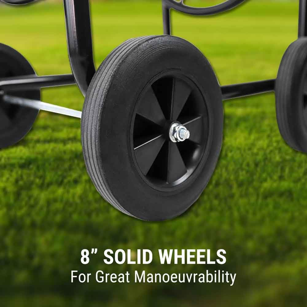 Garden Hose Reel Cart Water Wagon Trolley Yard Lawn Outdoor Planting Heavy Duty image number 1