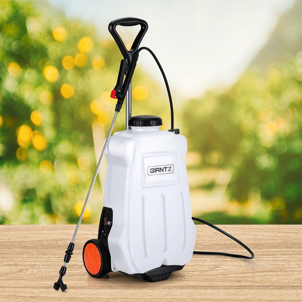 Giantz Weed Sprayer 20L Garden Weeds Killer Spot Sprayers Pump Pressure Lawn Plants Mist Boom Spray Tank, Farm Agricultural Equipment, Knapsack Backpack 4 Nozzles White image number 5