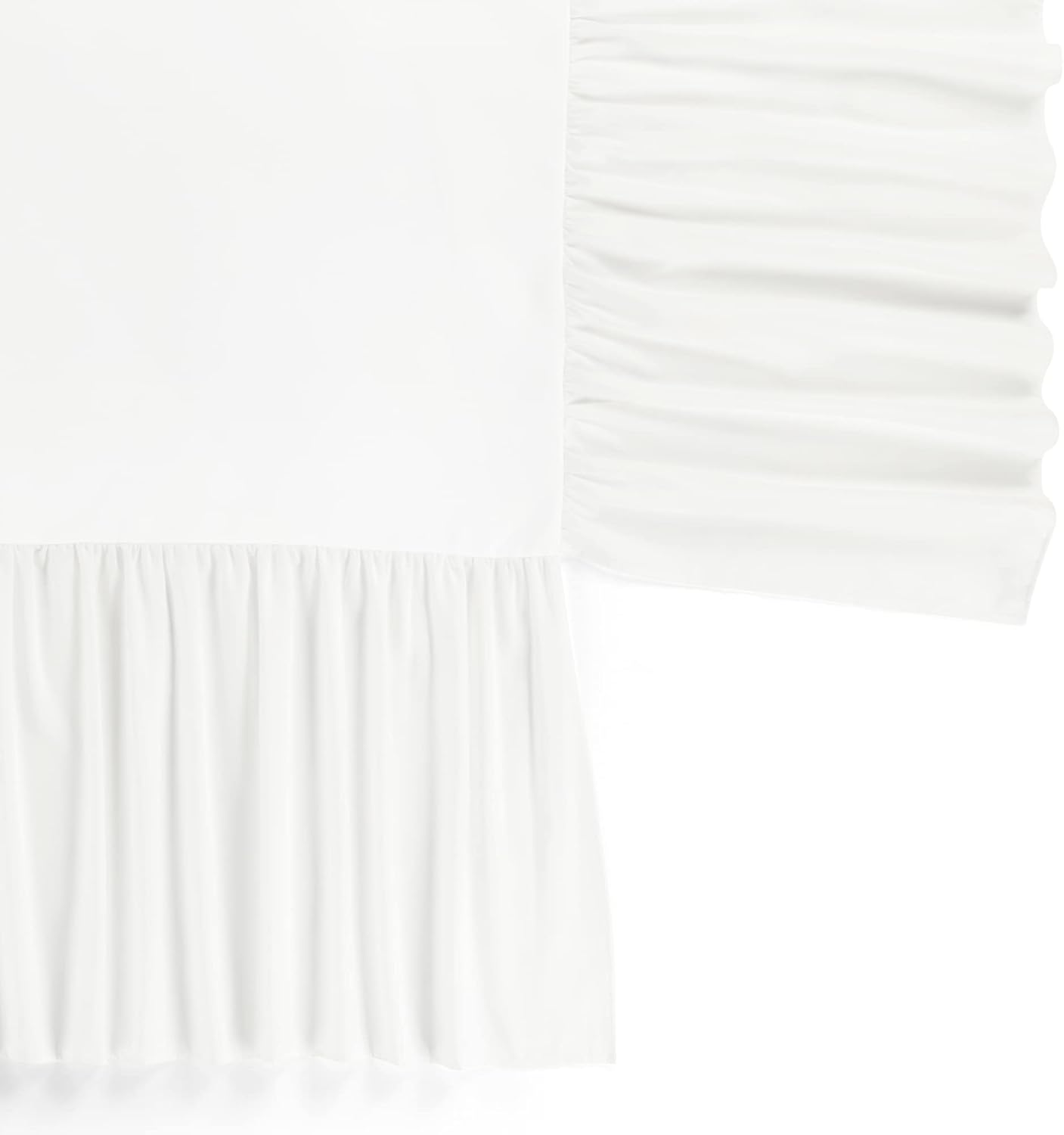 Lush Decor Ruffle Crib Skirt, 16" Drop, White image number 2