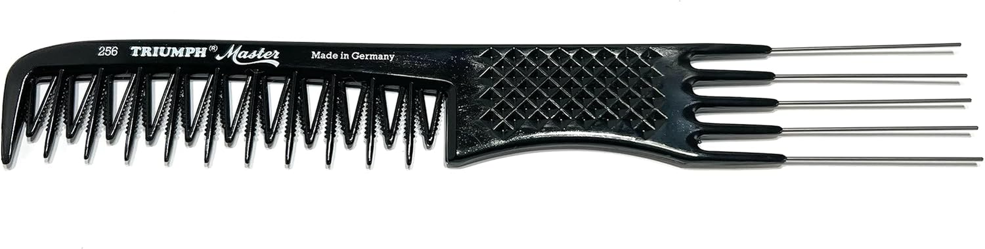Hercules S&auml;gemann Triumph Master 256 Fork Comb Approx. 20.5 Cm Special Black 5 Metal Forks (256 Bl)