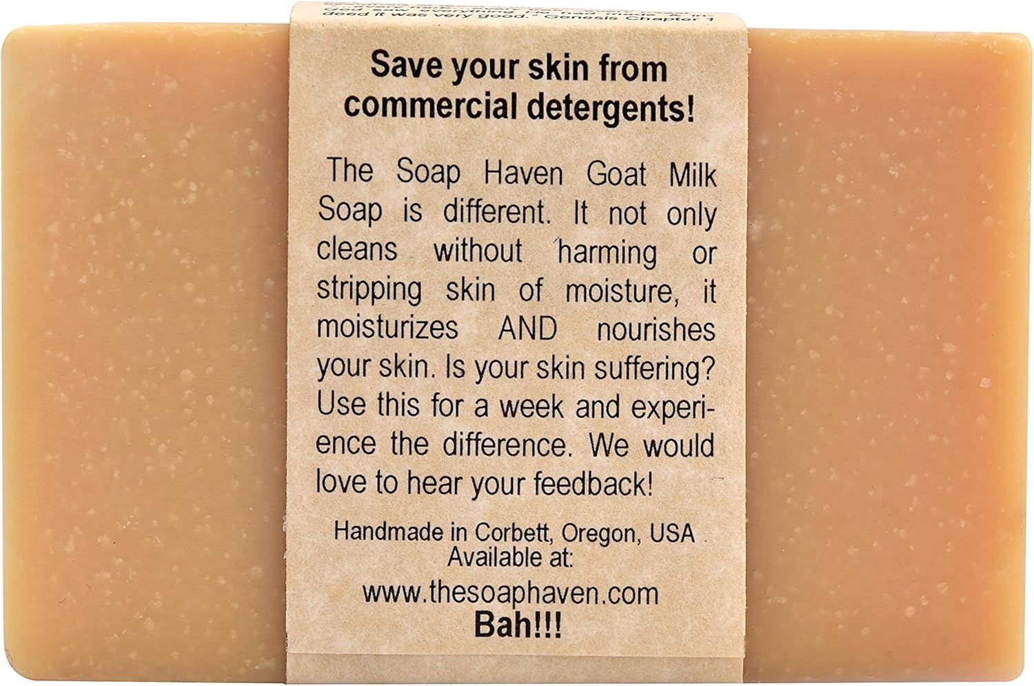 Handmade Goat Milk & Honey Soap - All Natural, Fragrance Free, Fresh Goat Milk Soap (4 Bar Pack). Wonderful for Eczema, Psoriasis & Sensitive Skin. SLS & Paraben Free. Handmade in USA. image number 4