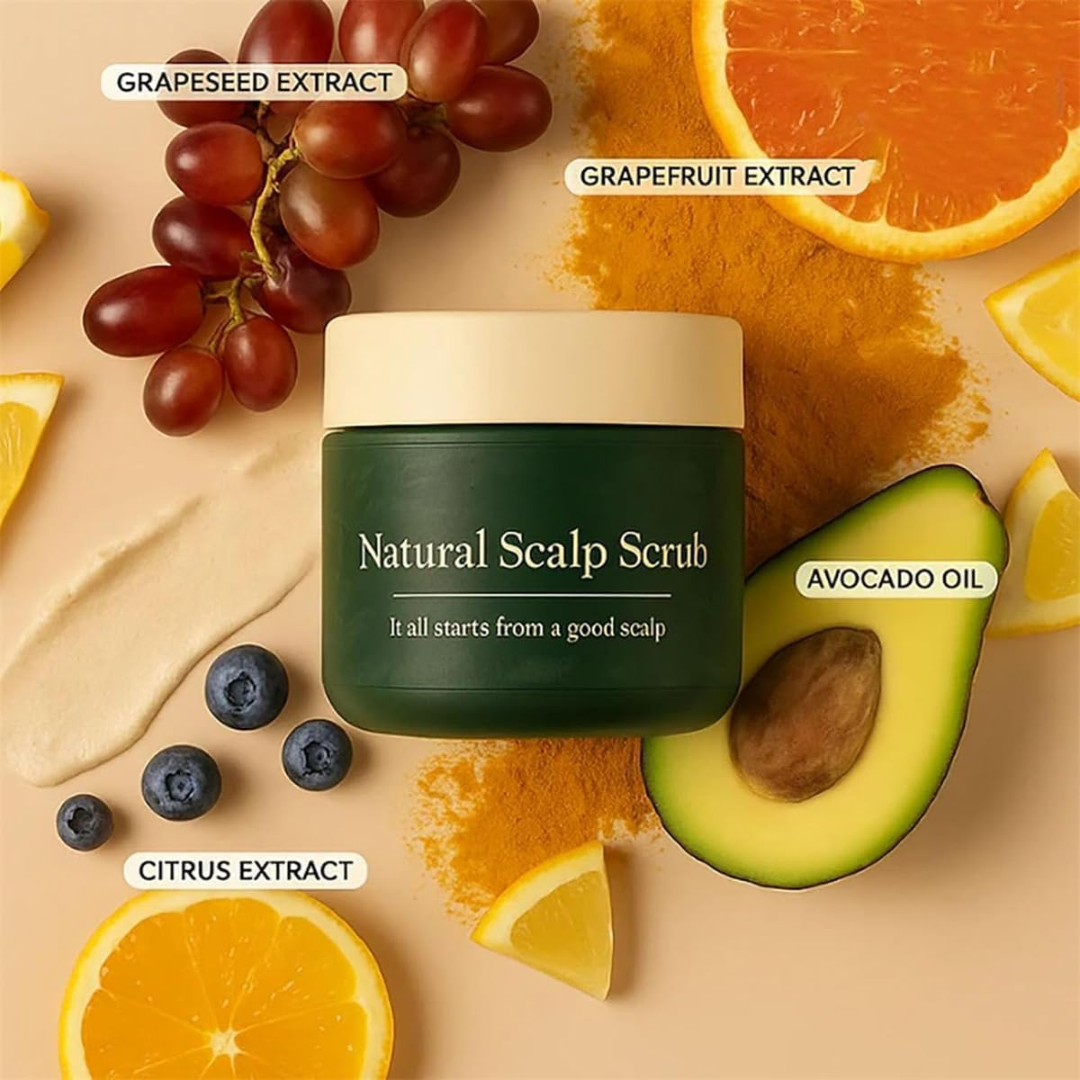 2Pcs Lissima Natural Scalp Scrub,Deep Cleansing & Nourishing Exfoliating,Moisturizing and Comfortable,Relieve Itchy Scalp & Dandruff, Gentle Formula, for All Hair Types image number 2