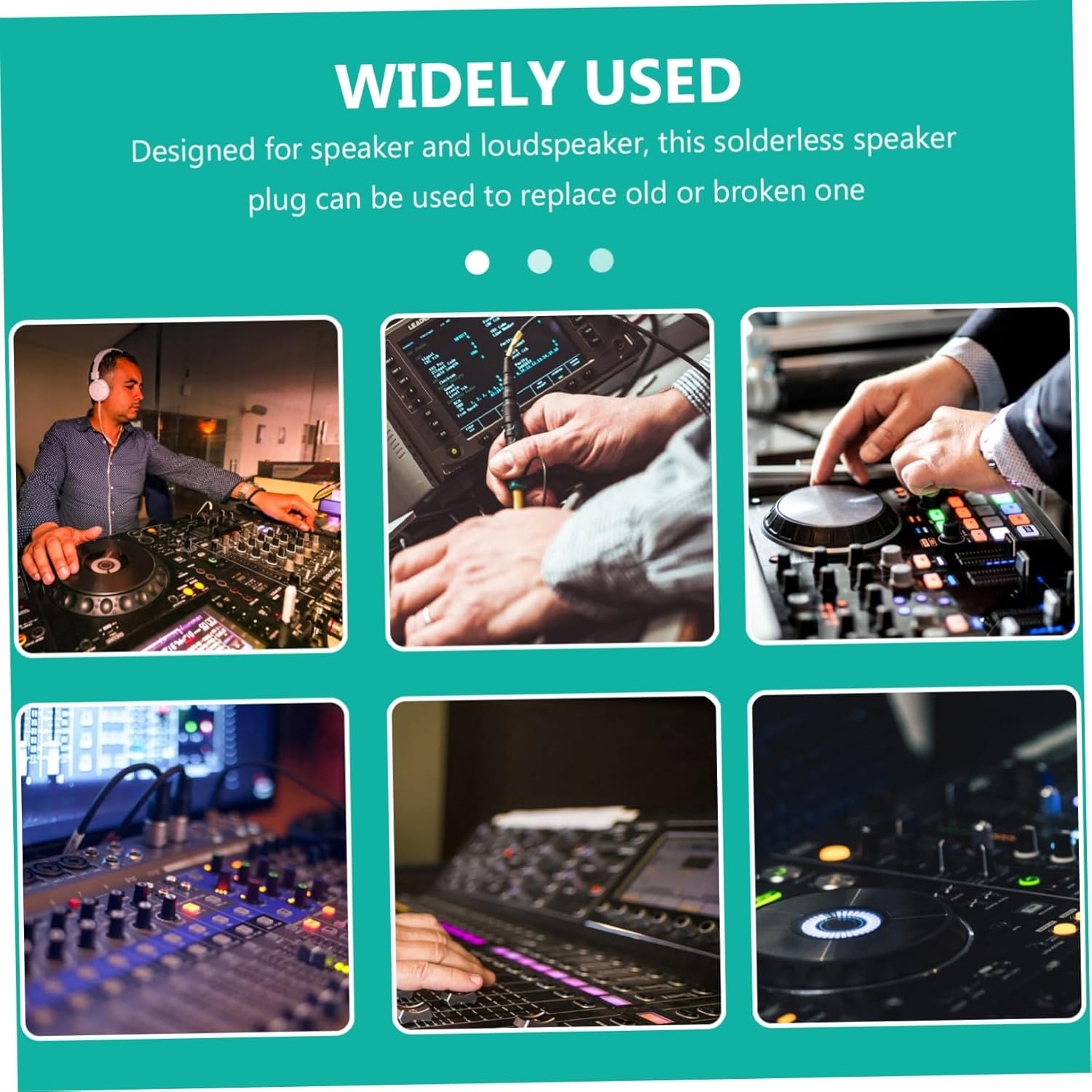 WOFASHPURET 2Pcs Gold-Plated Locking Banana Plug Connectors for Speaker Wire and Amplifier, Angled 45-Degree Solderless Audio Terminals Compatible with Home Theater and Hifi Systems - Silver image number 2