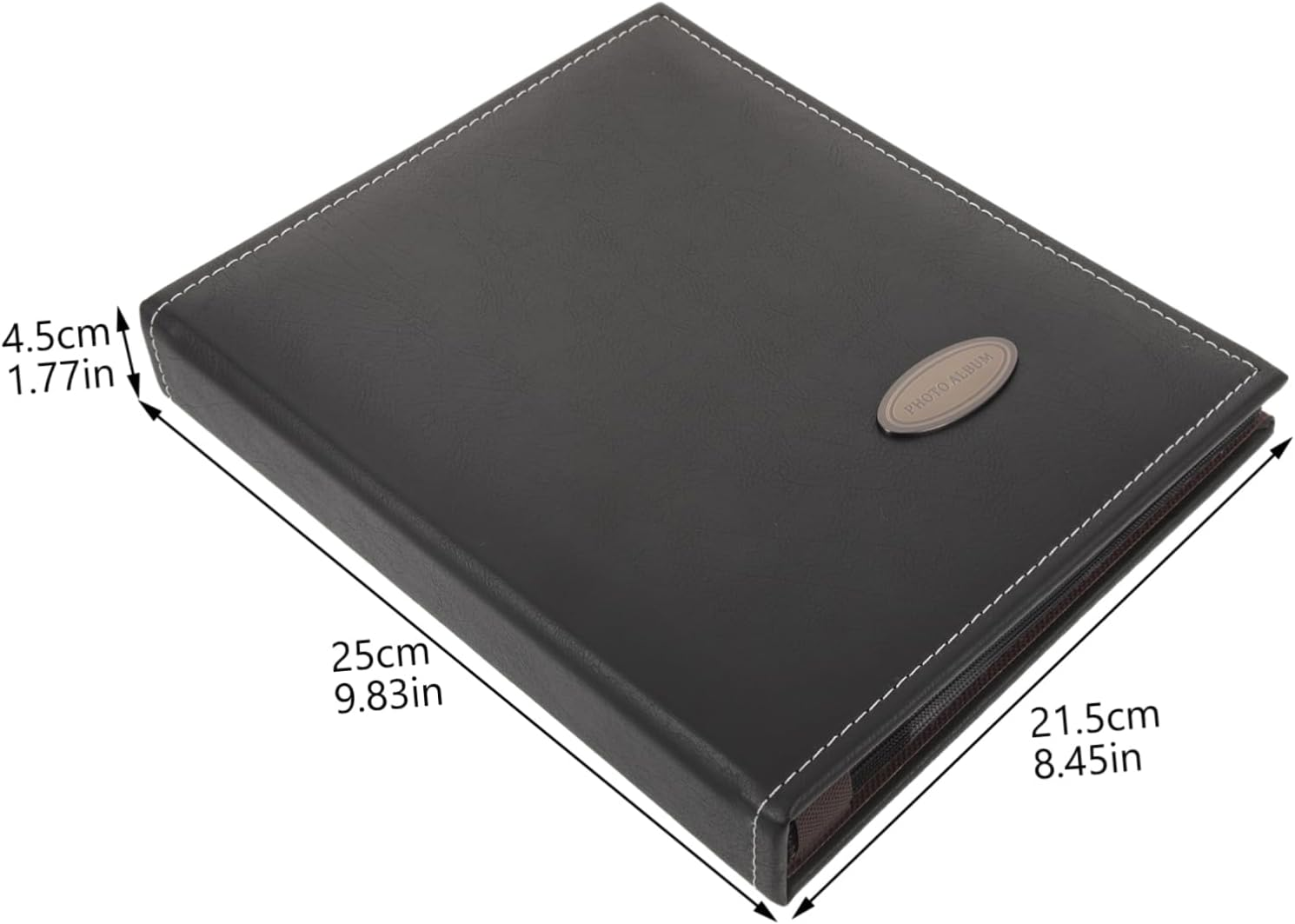 CLISPEED DIY Leather Photo Album Portable Scrapbook with Writing Space for Memories Compact Family Picture Holder for Home Decoration and Travel for Couples and Friends image number 6