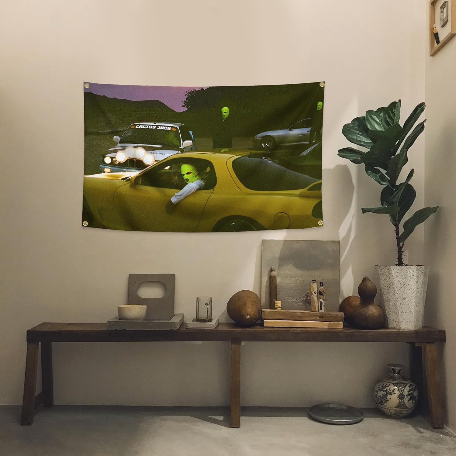 Rapper Tapestry Album Cover Tapestry 3X5 Feet Funny Tapestry for Room Man Cave Wall Decor Flags with Brass Grommets for College Dorm Room Decoration,Outdoor,Parties,Home,Bedroom,Indoor Decoration image number 3