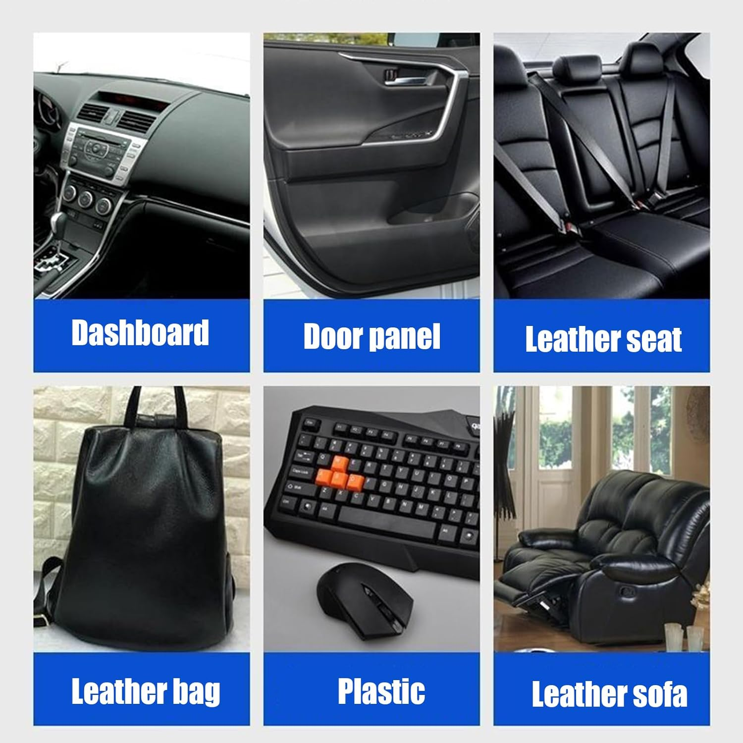 Rukjmqi Leather Car Cleaner | Car Polishing Wax 50G | Heat-Resistant Renovation Paste with Sponge High-Gloss Automotive Interior Care Supply for Marine Headlight Boat Floor image number 2