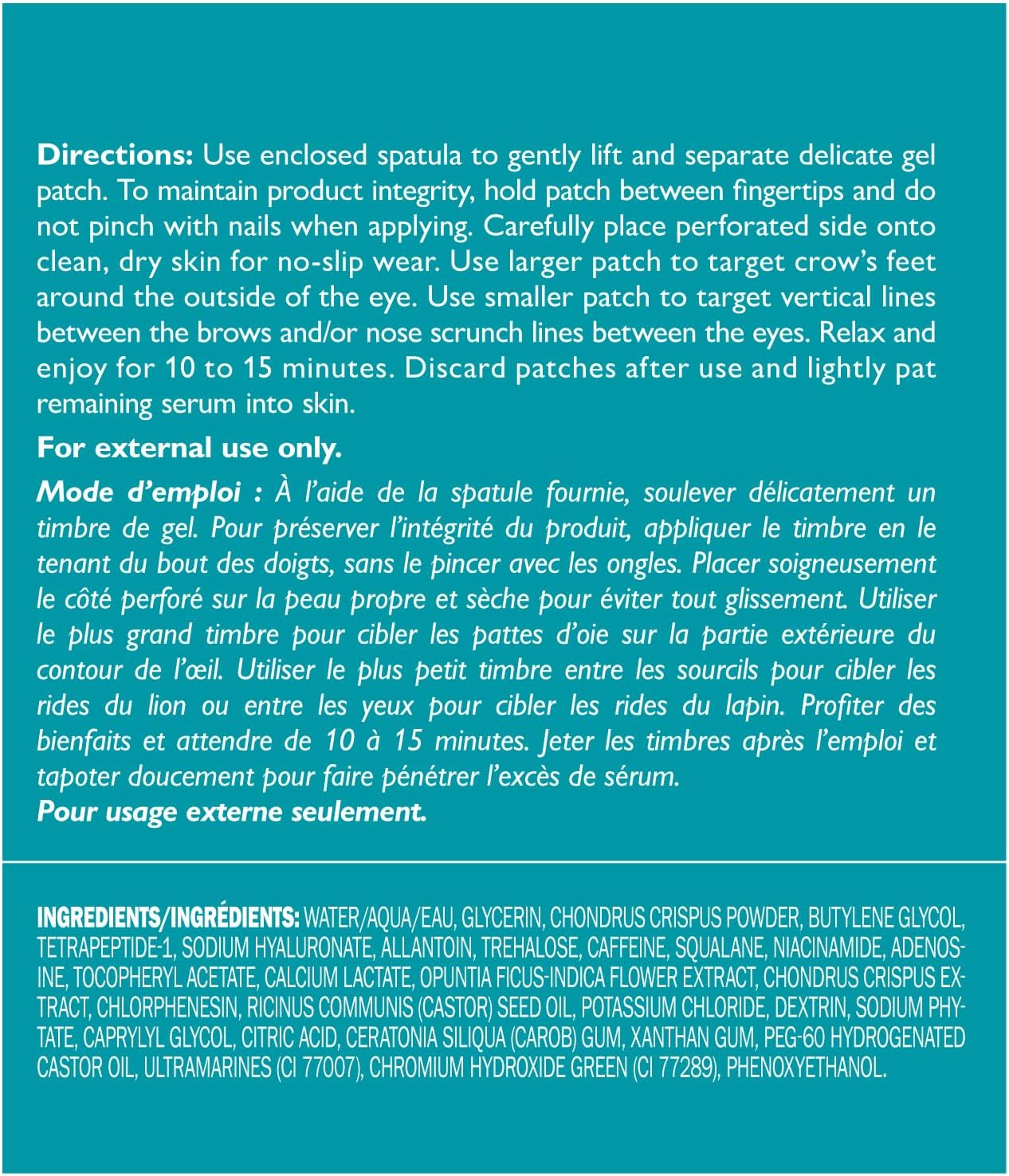 Peptide Skinjection Expression Line Hydra Gel Patches by Peter Thomas Roth for Women - 30 Pc Patches image number 1