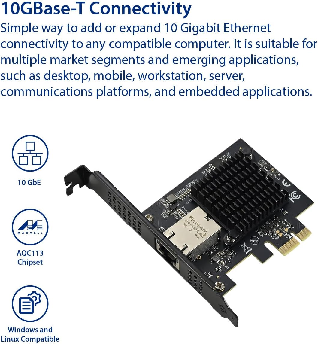 Single Port 10 Gigabit Ethernet Pci-E X1 Network Card image number 2