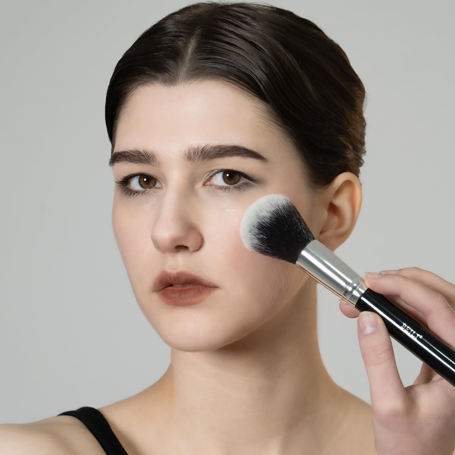 BEILI Makeup Brushes 30Pcs Professional Makeup Brush Set Premium Synthetic Kabuki Foundation Blending Brush Face Powder Blush Concealers Eye Shadows Make up Brush Set (Black) - Pink image number 2