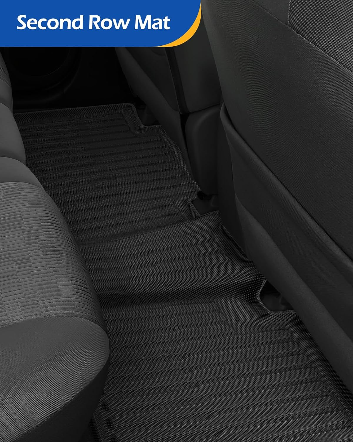 Car Floor Mats for Toyota RAV4: 2006 2007 2008 2009 2010 2011 2012 without 3Rd Row Seat All Weather Carpet Custom Fit for RAV-4 Front Second Row Cargo Area Accessories Heavy Duty Full Set Rubber Liner image number 6