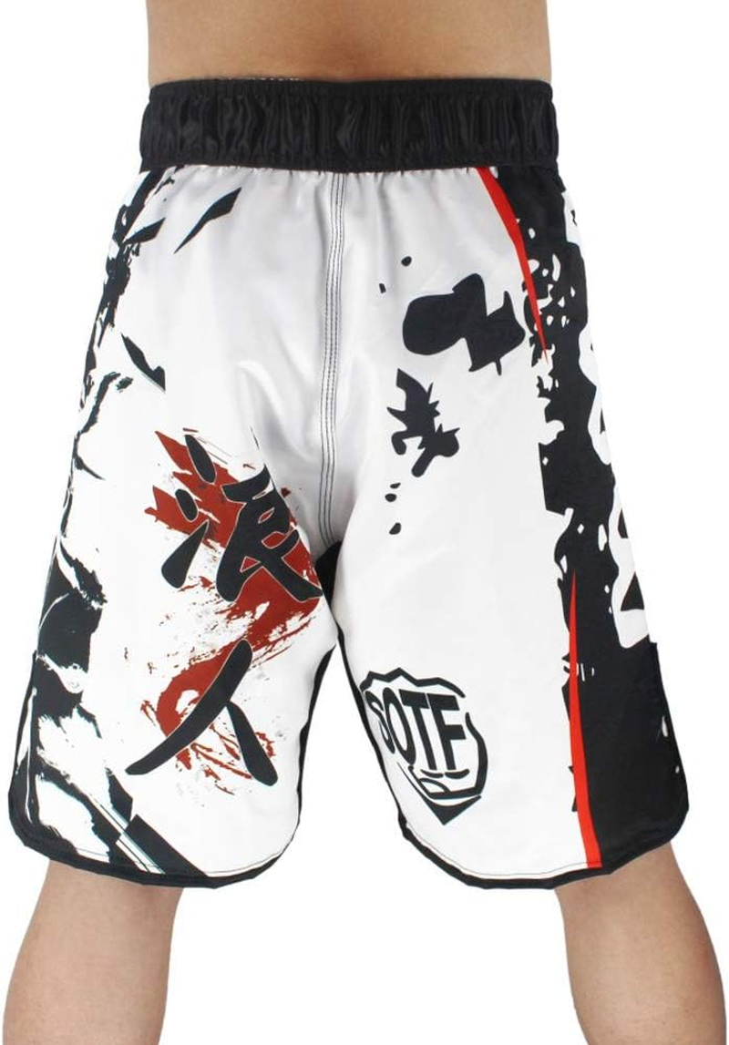 SOTF MMA Shorts Muay Thai Boxing Trunks Comfortable Kickboxing Fight Wear image number 2