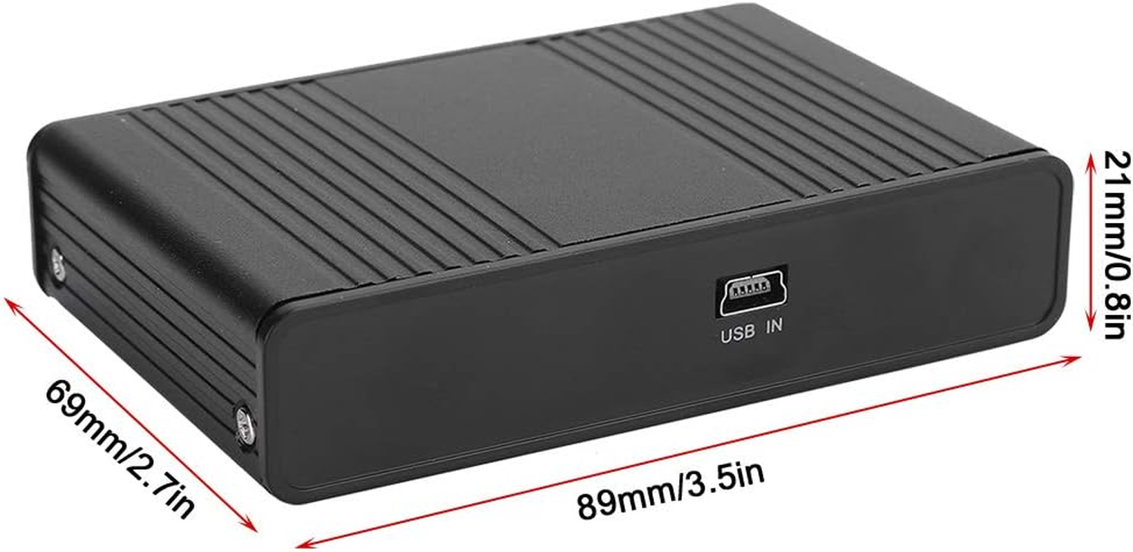 External Sound Card for Laptop, DM HD10 Aluminium Sound Card for Karaoke Recording, USB 5.1 Optical Sound Card.