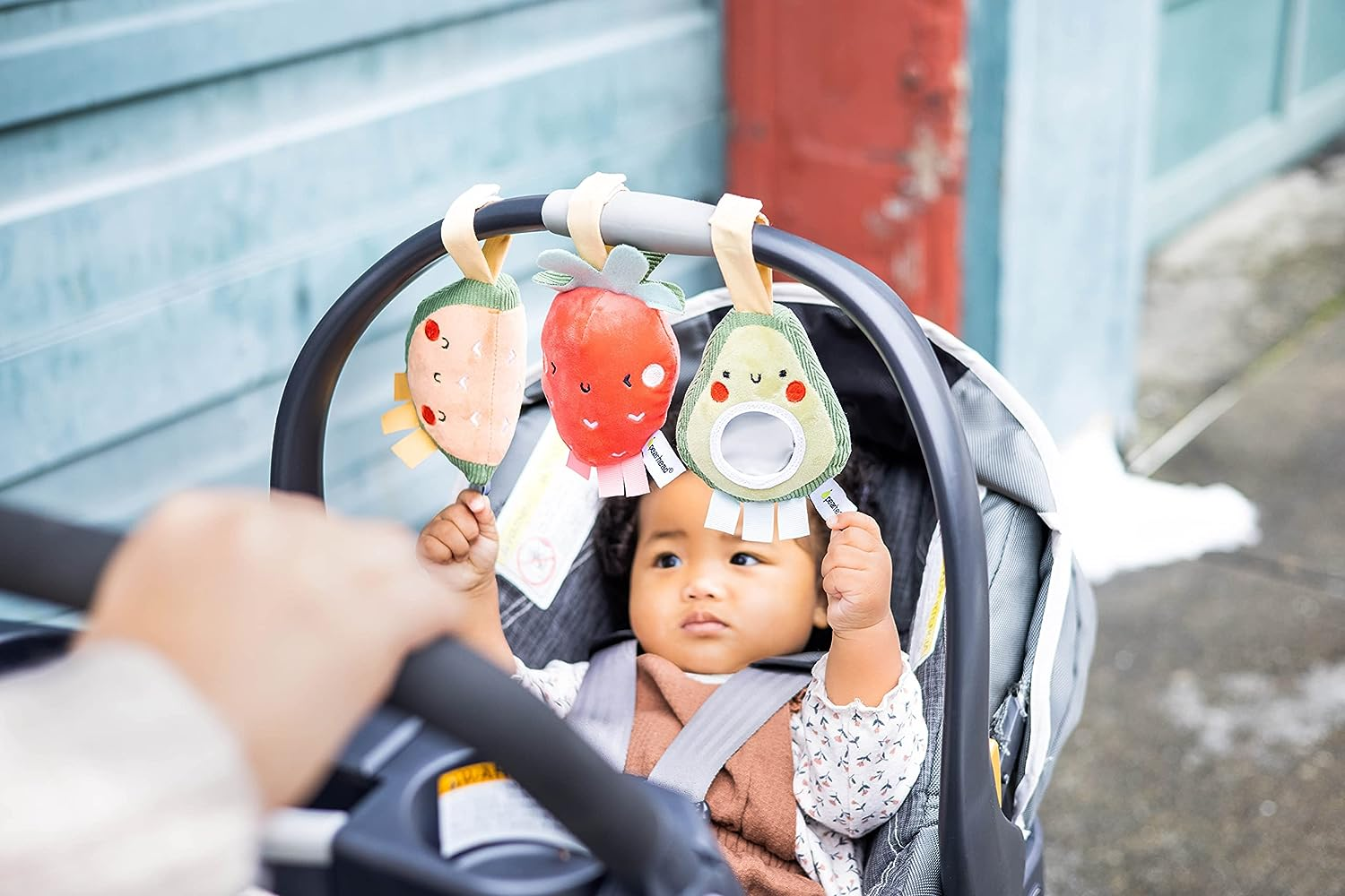 Pearhead Stroller Toy Set of 3 - Fruit image number 1
