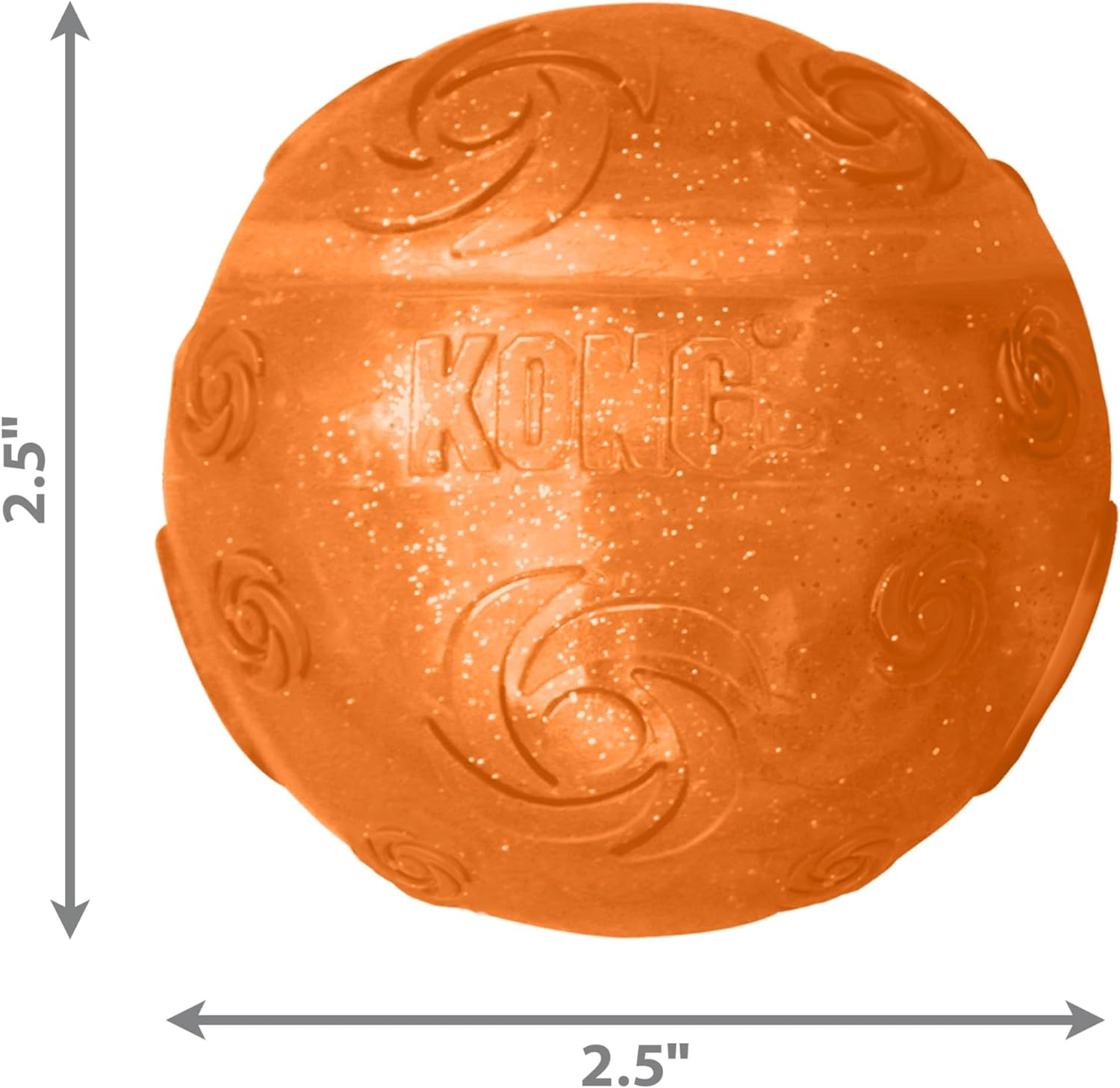 Kong Squeezz Crackle Ball Medium Dog Toy image number 2