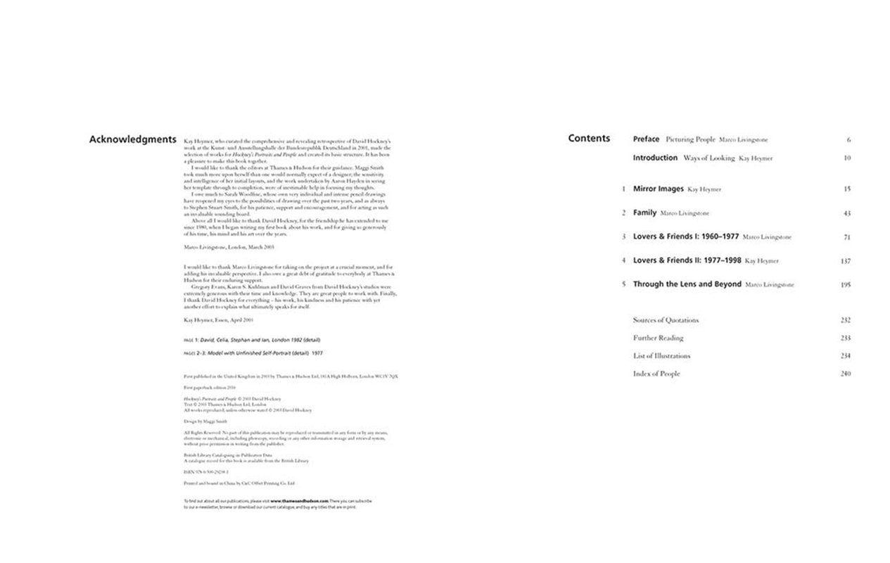 Hockney'S Portraits and People