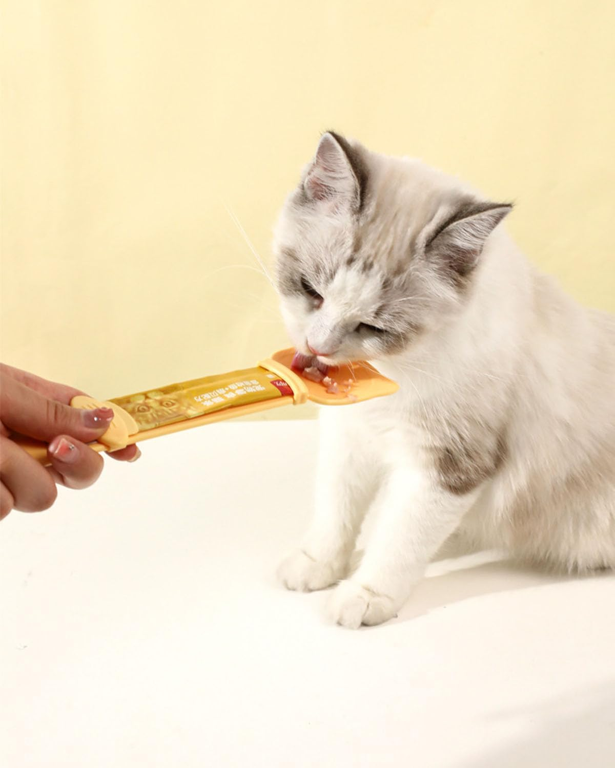 Cat Treat Spoon 3 Pack, Happy Spoon for Cat Treats,Cat Strip Squeeze Spoon Cat Food Spoon, Cat Strip Feeder Lickable image number 2