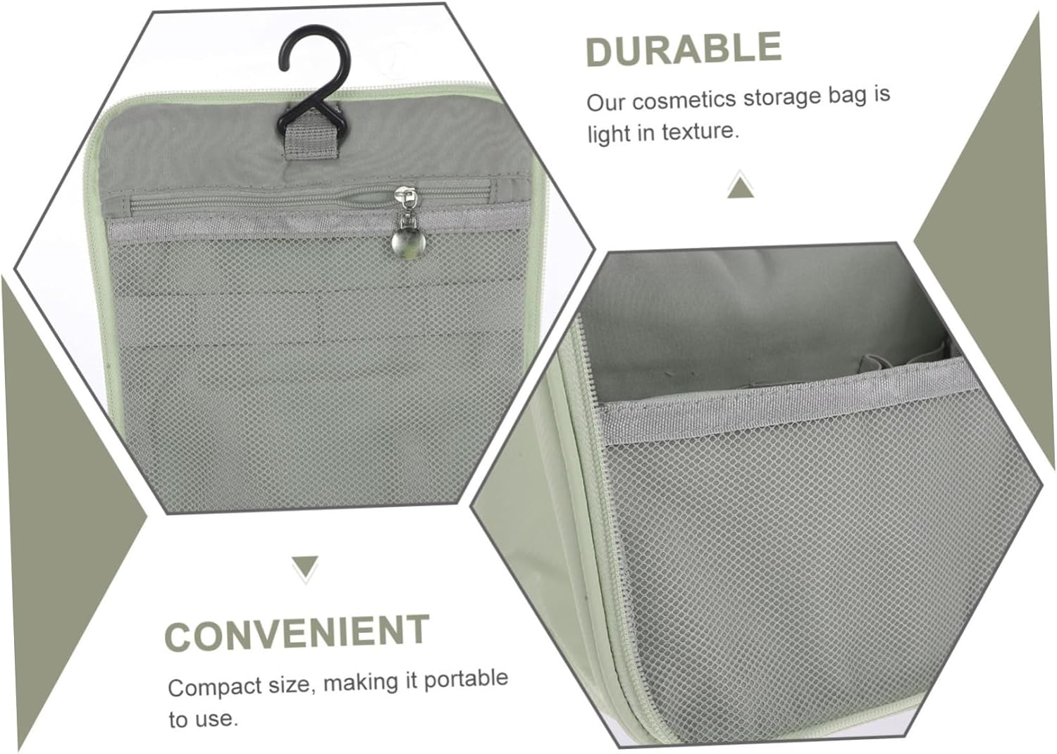 TOYZFRIENDY Large Travel Makeup Bag Toiletry Bag Key Wallet Phone Holder Napkin Pocket for Men Outdoors image number 5