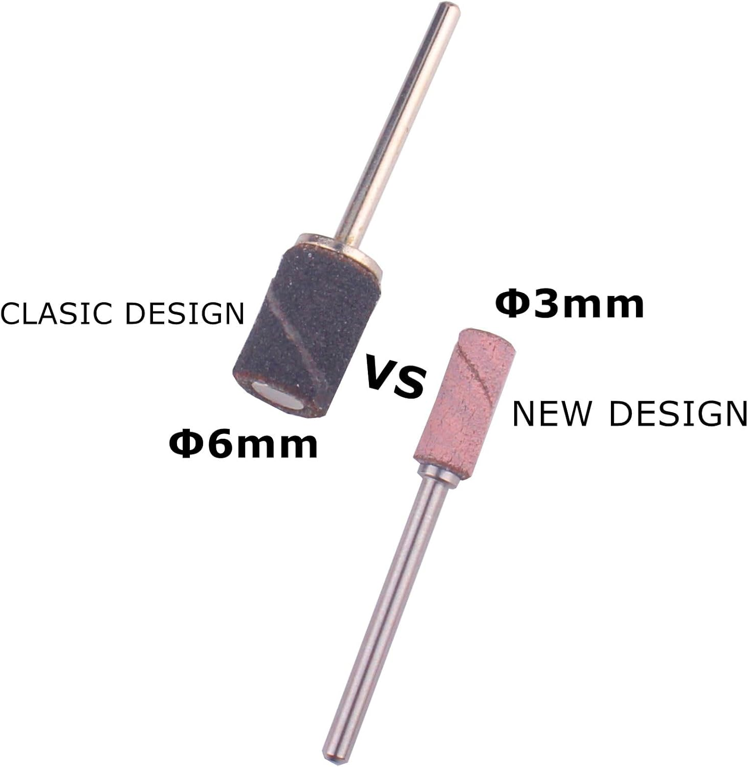 MZCMSL Nail Sanding Bands150 Grit for Nail Drill, 80Pcs Small Sanding Bands Files with 3Mm Mandrel Nail Drill Bit for Acrylic Nail Gel(150#) image number 6