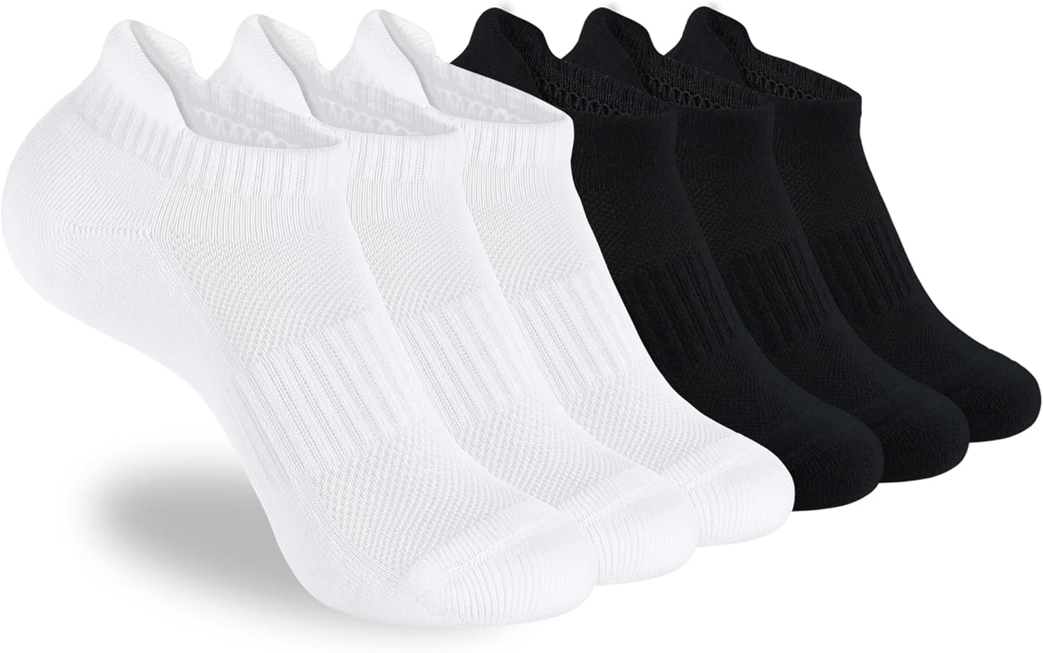ATBITER 6 Pairs Women'S Ankle Running Socks Cushioned Low Cut Tab Athletic Socks