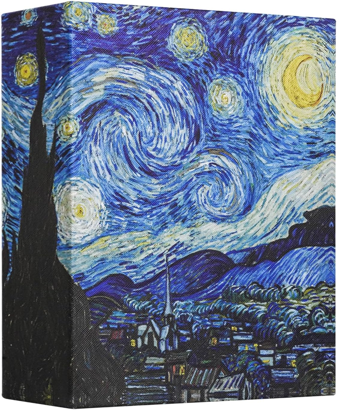 Photo Album 4X6 with 200 Pockets, Small Picture Album with Premium Leather Album Cover, Slip-In Mini Picture Book for Family Wedding Anniversary Baby Vacation Pictures, Starry Night