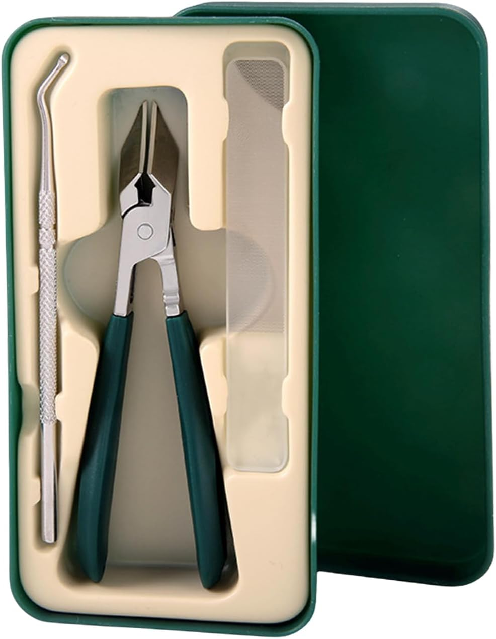 Angled Nail Clippers,Stainless Steel Fingernail Cutter - Portable Anti-Splash Non-Slip Wide Nail Clippers for Salon Home Women Travel Seniors Grooming Kids