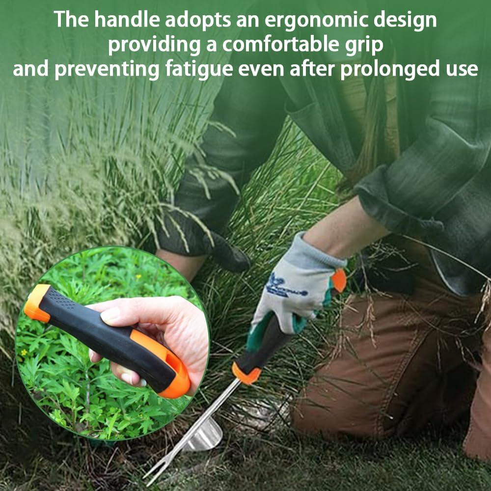 3 PCS Weed Puller Tool,Weeding Tool,Crack Weeder Crevice Tool,Hand Weed Puller,Grip Garden Too,With Ergonomic Handle,Manual Hand Portable Weeder Tool,Weeding Tool Effective for Garden Enthusiasts image number 4