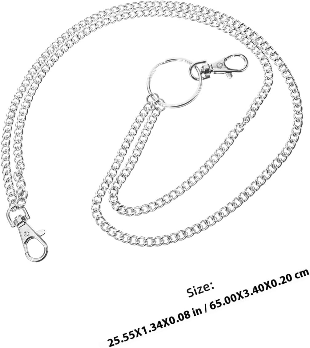 ORFOFE Punk Hip Hop Pant Chain for Men Versatile Wallet and Jeans Decoration Accessory Stylish Metal Chain Belt for Streetwear and Casual Outfits image number 4