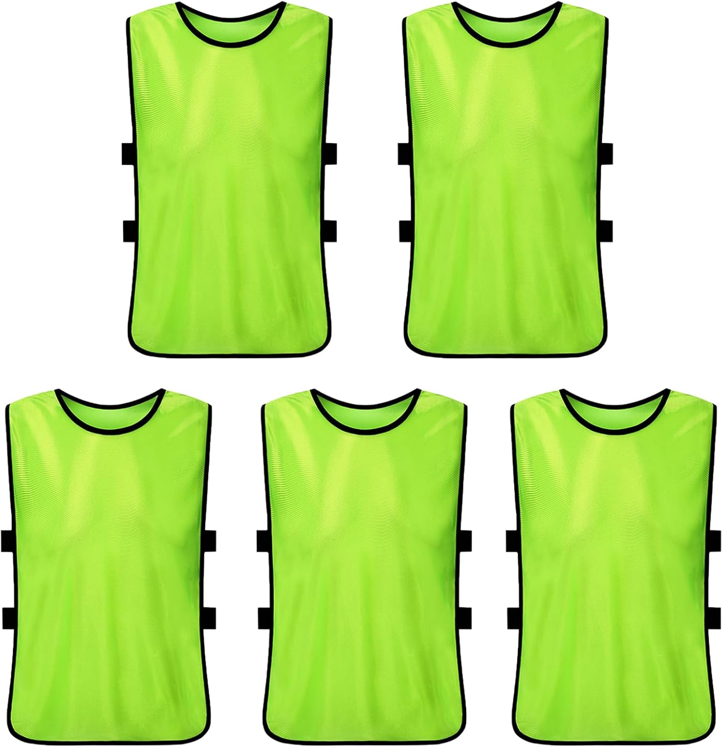 5-Pack Training Tank Top, Breathable Sports Practice Bibs, Moisture-Wicking Athletic Sleeveless Shirts, Lightweight Comfort Training Bibs for Outdoor Activities, Soccer, Youth Size image number 3