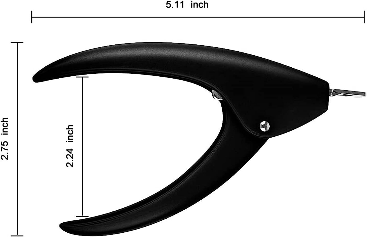 Professional Acrylic Nail Clippers Fake False Nail Tip Cutter Nail Trimmer for Artificial Nail Extension Manicure Pedicure Sharp Blade Nail Art Tool Beauty Salon Nail Tech Home DIY Use (Black) - Pink image number 5