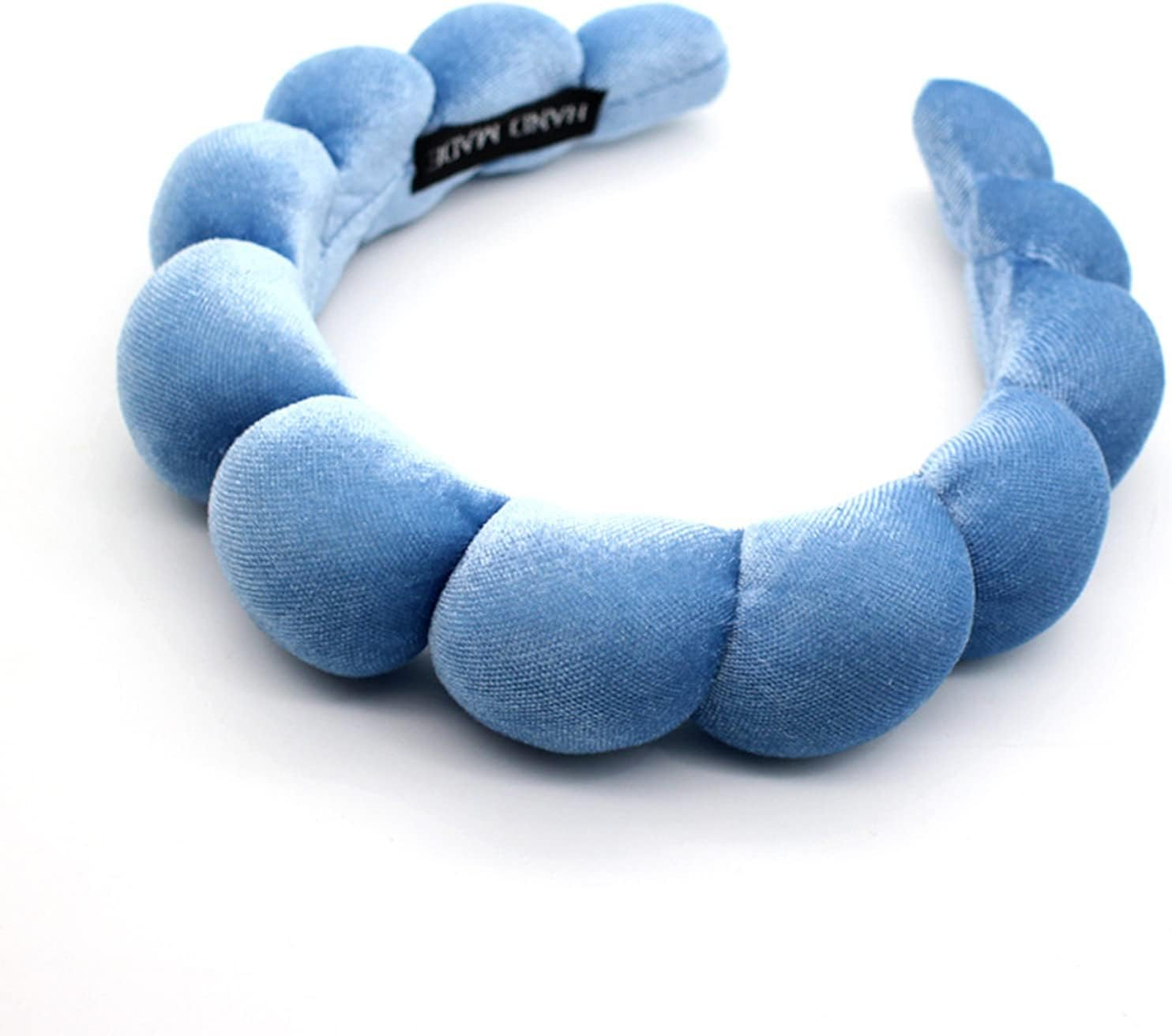 Uchyius Fashion Headbands for Women Padded Fabric Hair Bands Wide Velvet Non Slip Headband Hair Accessories for Women Girls, Leaf Green