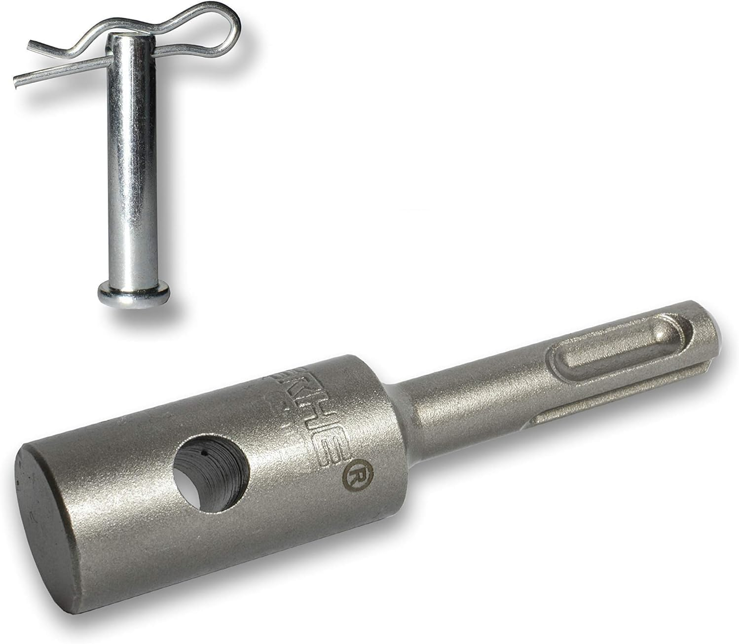 WERHE Professional Adapter for Earth Auger Suitable for SDS plus Drill, Cordless Drill, Post Drill with Bolts Made of High-Quality Spring Steel image number 5