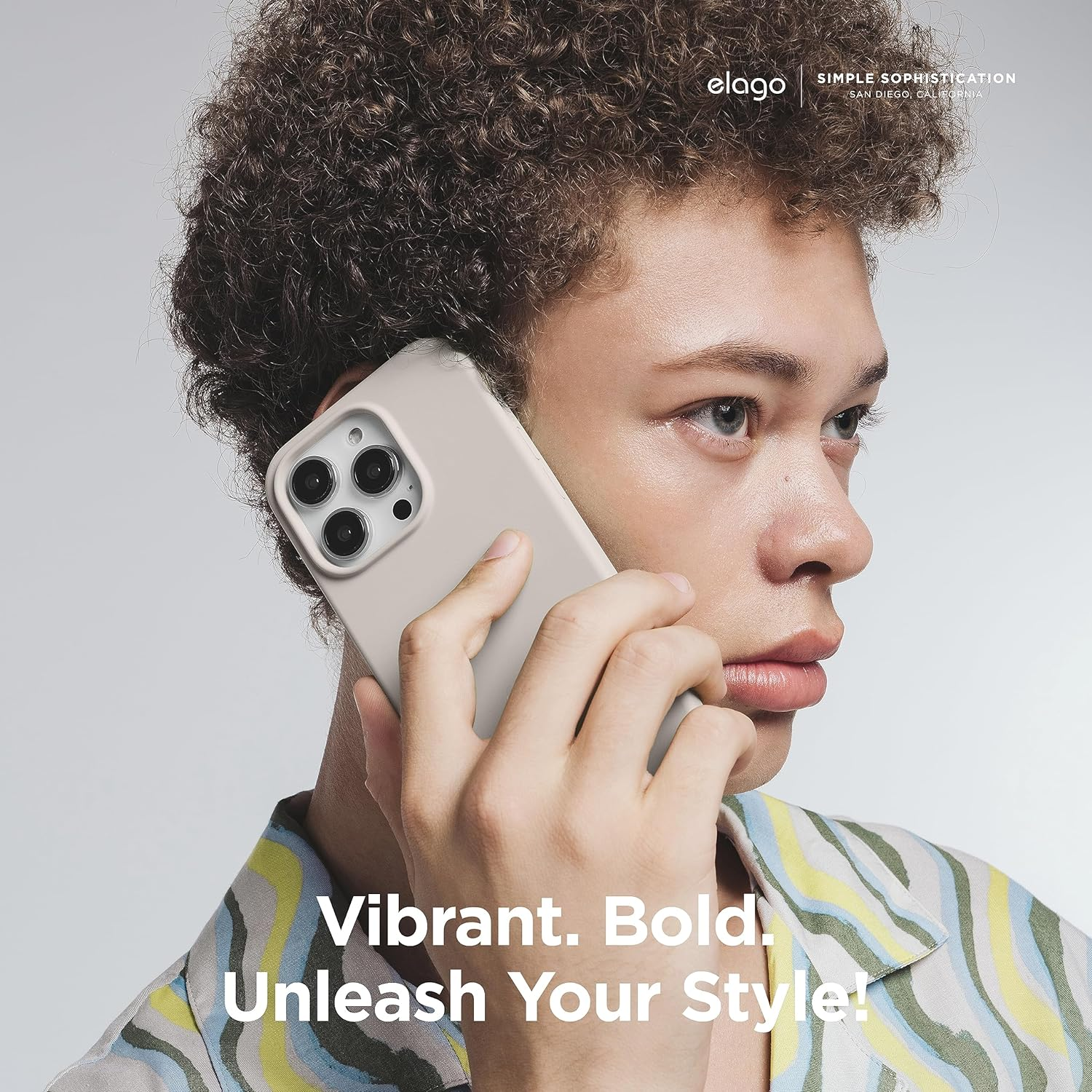 Elago Liquid Silicone Case Compatible with Iphone 15 Pro Case, Premium Silicone, Full Body Protective Cover [4 Layer Shockproof Structure], Anti-Scratch Soft Microfiber Lining (Stone) image number 4