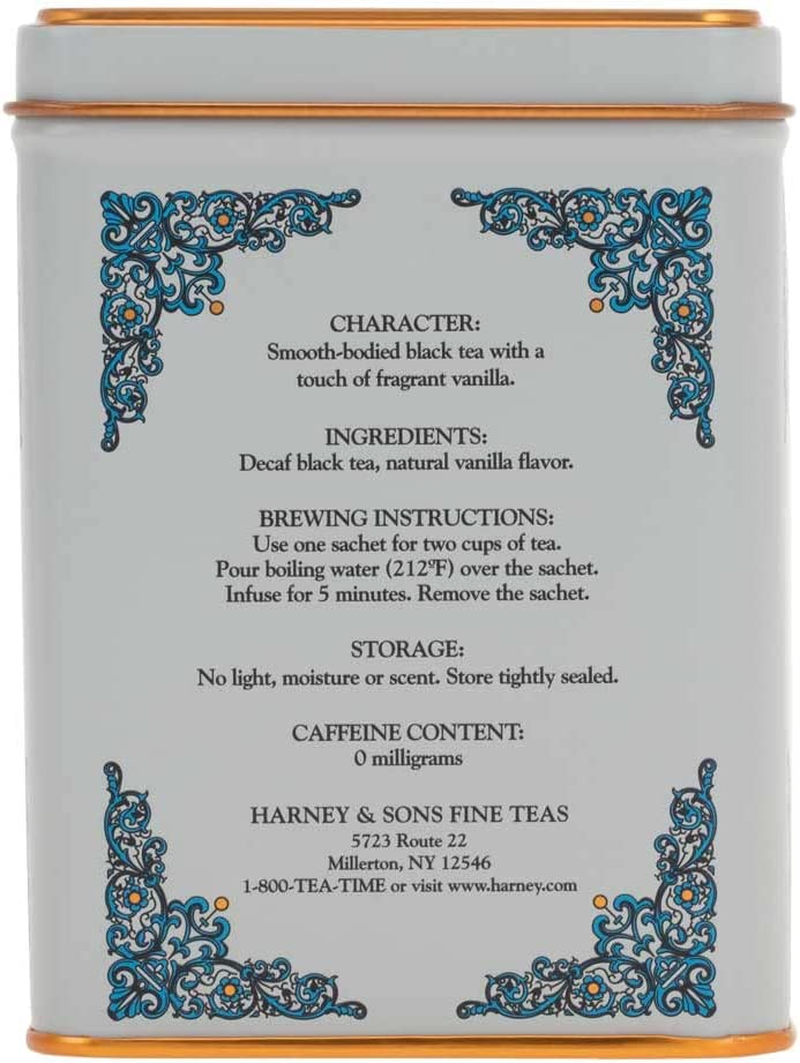 Harney & Sons Vanilla Comoro Tea Harney Tradition Tin of 20 Sachets image number 2