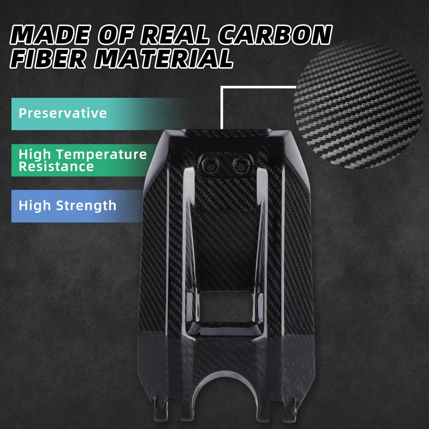 Surron Battery Cover, Genuine Carbon Fiber Motorcycle Battery Cover, Trim, Battery Protector for Sur Ron Surron X/S/L1E Electric Dirt Bike image number 3