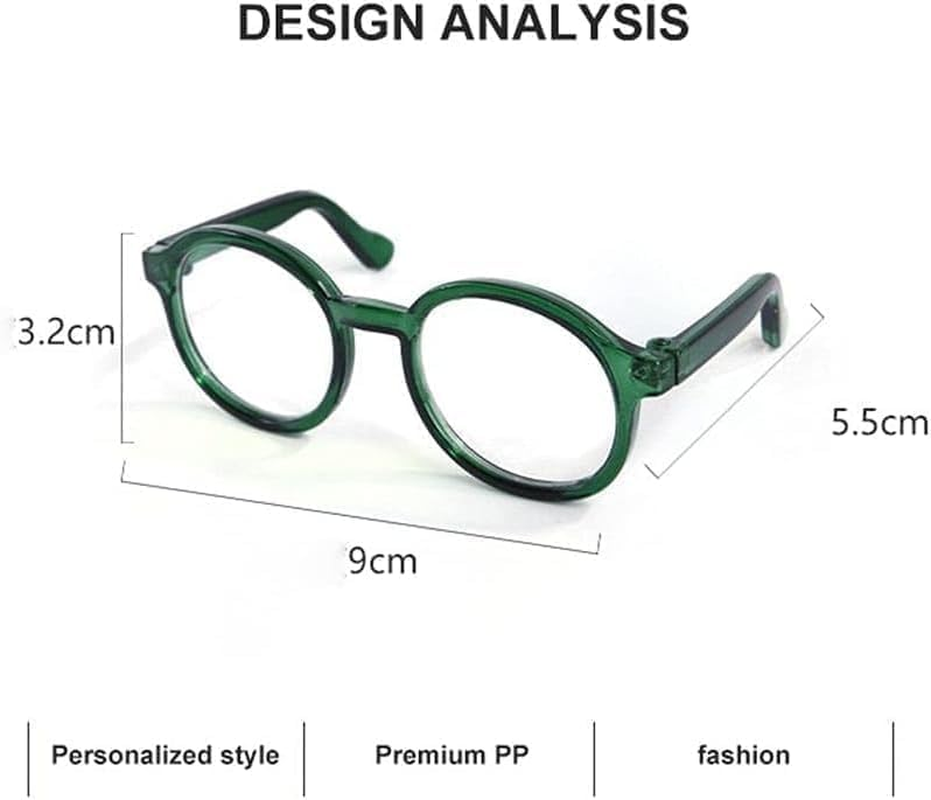 2Pcs Nerd Glasses, Black Pet Dog Cute Glasses Clear Lens Retro Glasses Photo Props Transparent Cat Sun Glasses for Small Dogs Cats Cosplay Costume