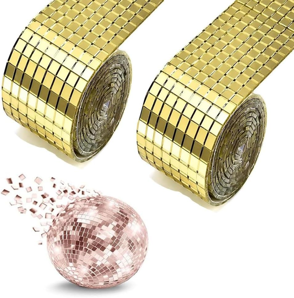 Mosaic Tiles, 3200 Pcs 5 X 5 Mm Self Adhesive Disco Tiles, Square Mirror Mosaic Stickers Decals for Interior Decoration, DIY Crafts, Home Decoration, Card Making, Art Collage and Disco Ball Projects &hellip;