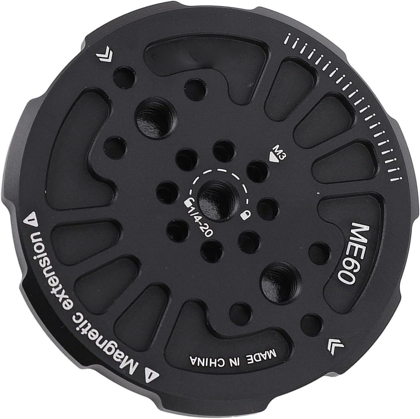 Magnetic Phone Tripod Mount Adapter - Universal Compatible with Phone 16/15/14/13/12 Series, 1/4" Screw Hole for Tripod/Selfie Stick, Aerospace Aluminum Alloy Magnets Phone image number 3