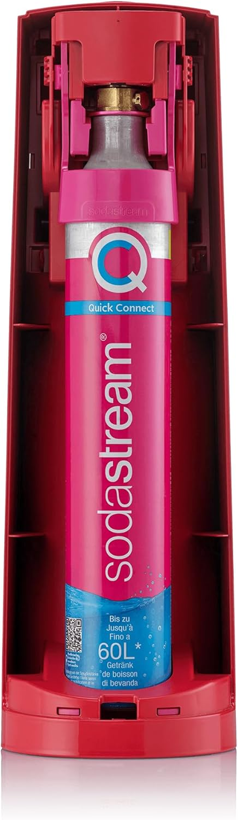 Sodastream Terra Sparkling Water Maker (Red) with CO2, Dishwasher Safe Bottle and Bubly Drop image number 3