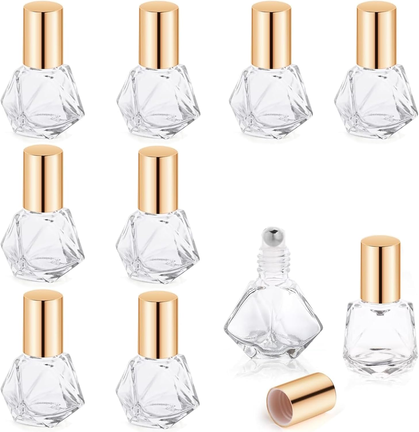 8Ml Roller Bottles for Essential Oils 10 Pcs, Glass Roll on Bottles, Roller Balls for Essential Oils image number 3